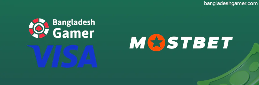 The Mostbet website accepts the Visa payment method
