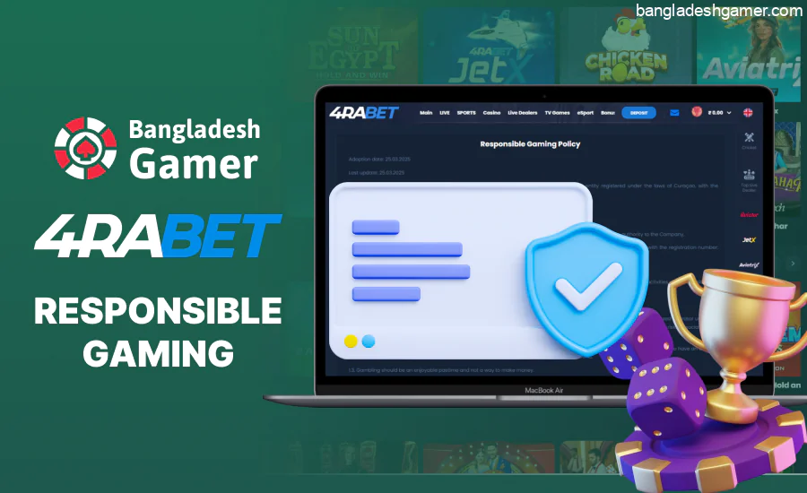 Responsible gaming is a principle that 4rabet promotes