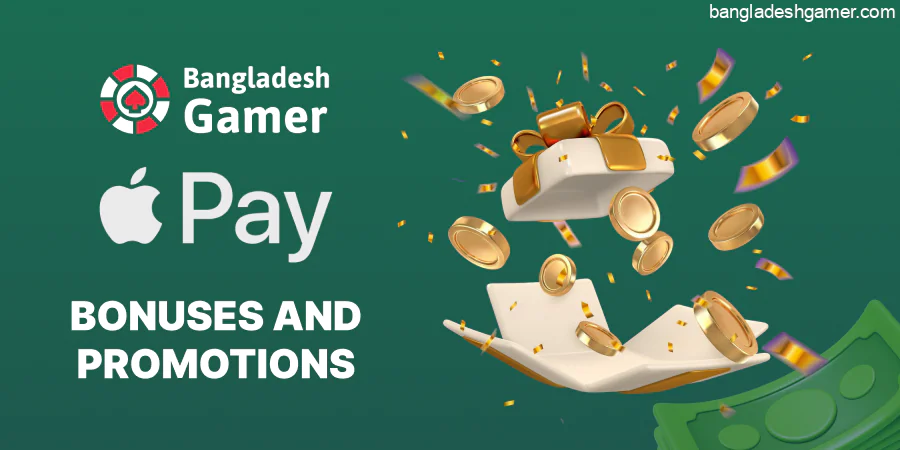 Receive bonuses when you deposit via Apple Pay at online casinos!