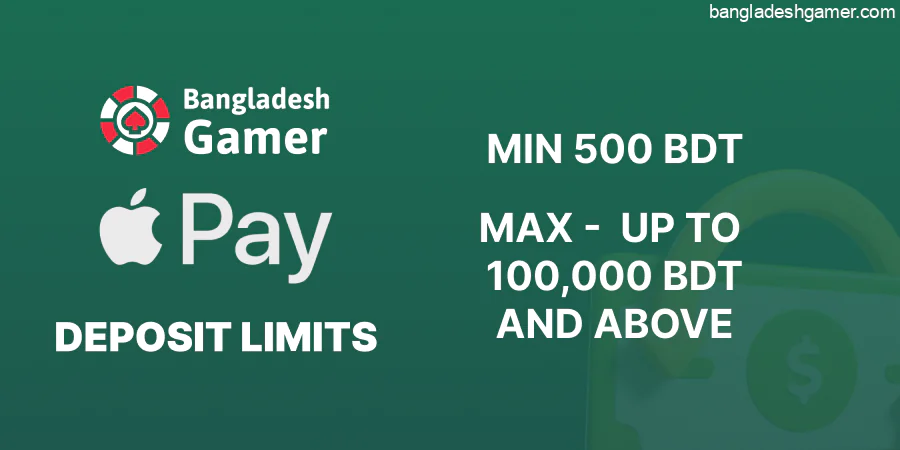 Online casinos that support Apple Pay usually offer limits suitable for most Bangladeshi players