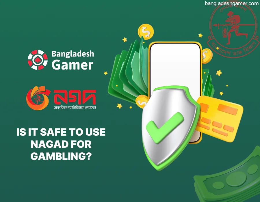 It is considered safe to use Nagad at an online casino, as long as you play on a licensed platform