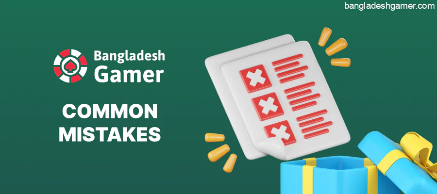 Here are some Common Mistakes to avoid when using No Deposit Bonuses