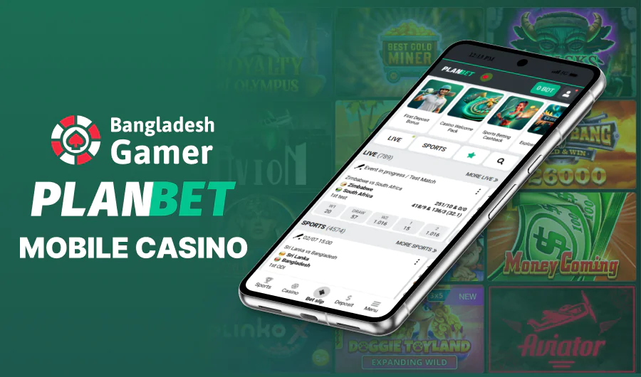 Planbet has a mobile casino app