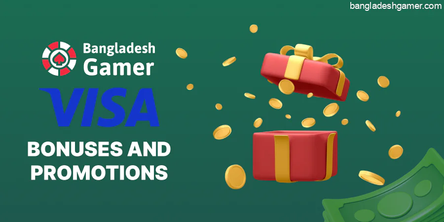 Bonuses on the deposit via Visa at Online Casinos