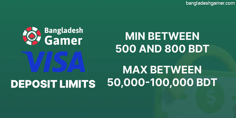 Online casinos that support Visa usually offer limits suitable for most Bangladeshi players