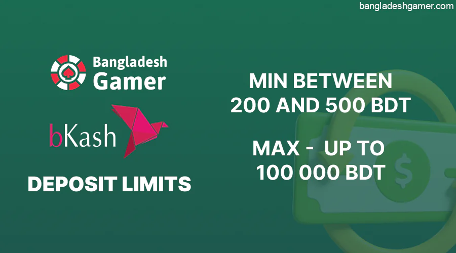 Online casinos that support bKash usually offer limits suitable for most Bangladeshi players